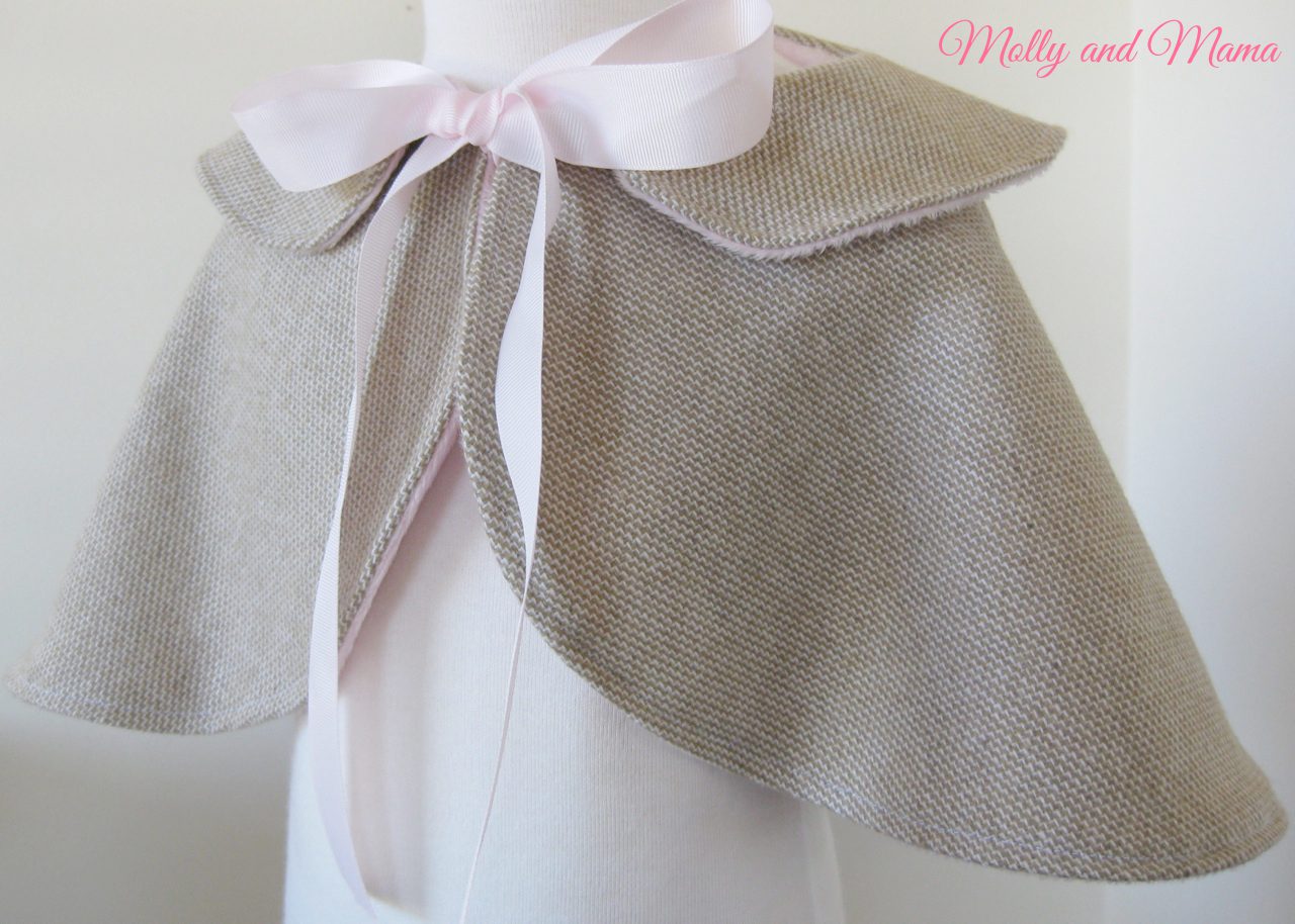 Pretty Wool Cape by Molly and Mama