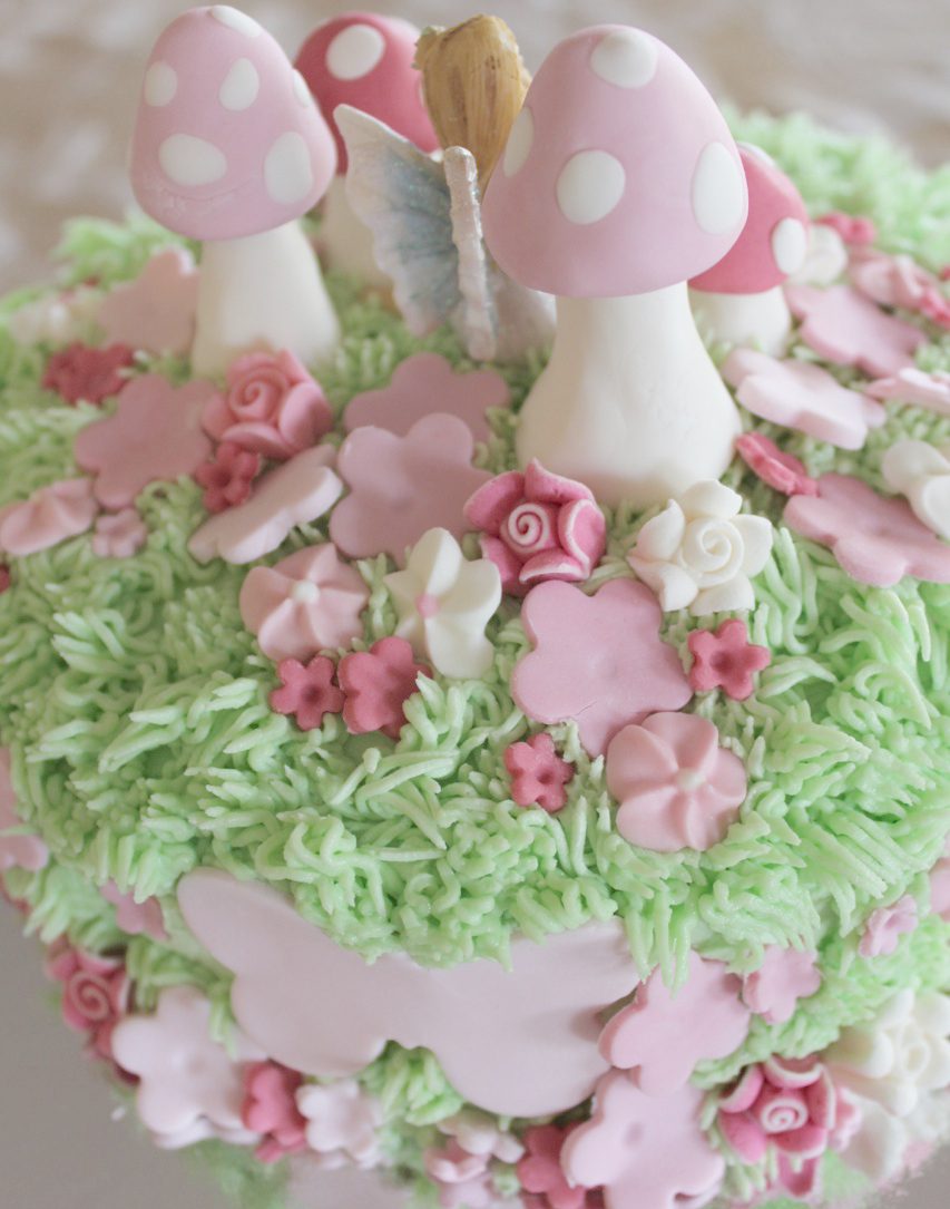 The back of a fairy cake made by Molly and Mama