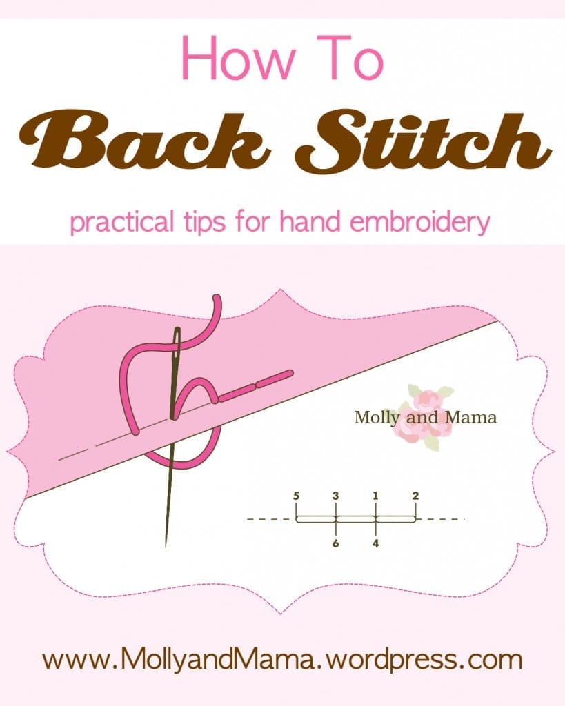 How to Back Stitch by Molly and Mama