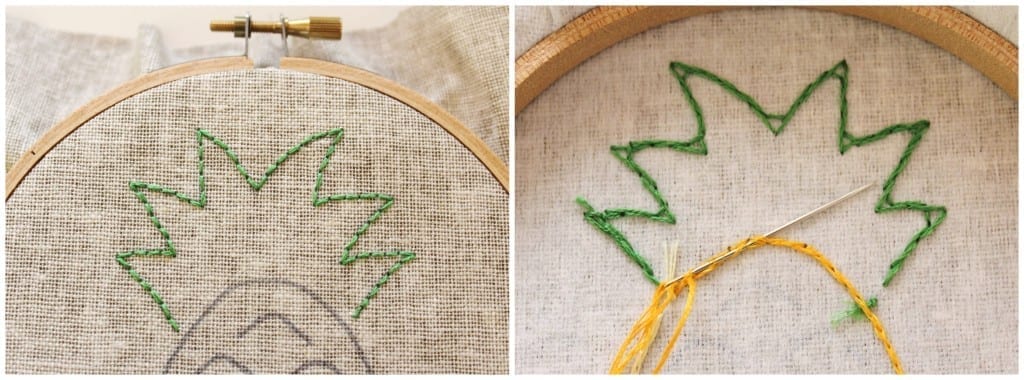 The front and back of Back Stitch