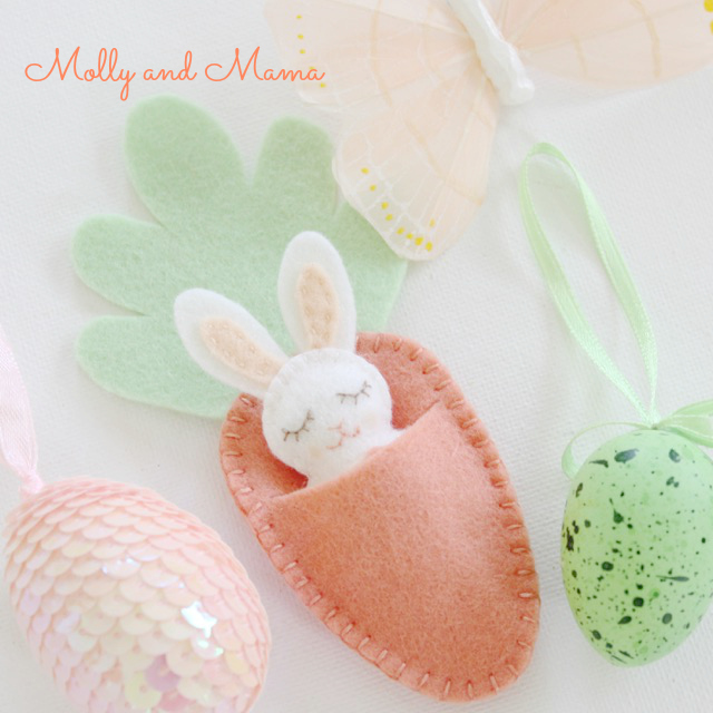 Bitty Bunnies felt pattern from Molly and Mama