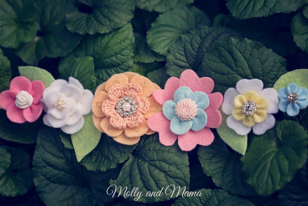Spring Felt Flower Crown by Molly and Mama