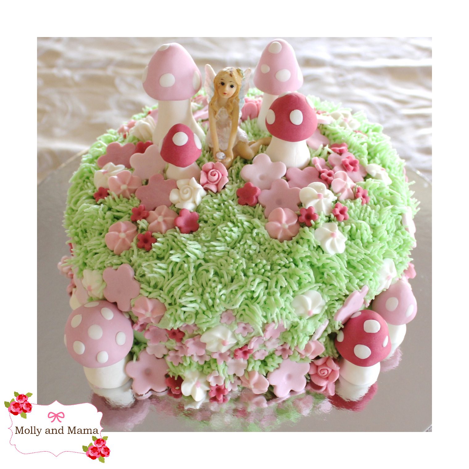 FAIRY BIRTHDAY CAKE | first birthday, pink girl cake tutorial 💗 - YouTube