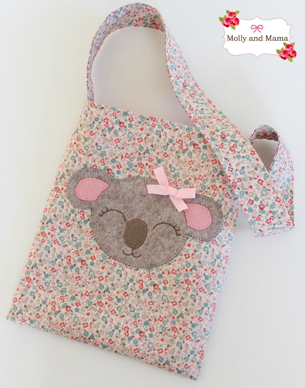 Katie Koala tote bag pattern by Molly and Mama