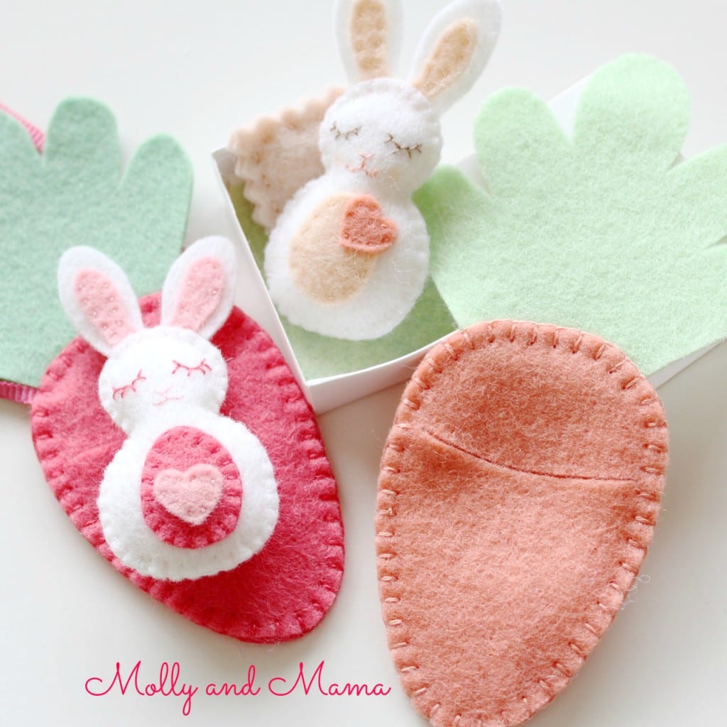 Bitty Bunnies felt pattern from Molly and Mama