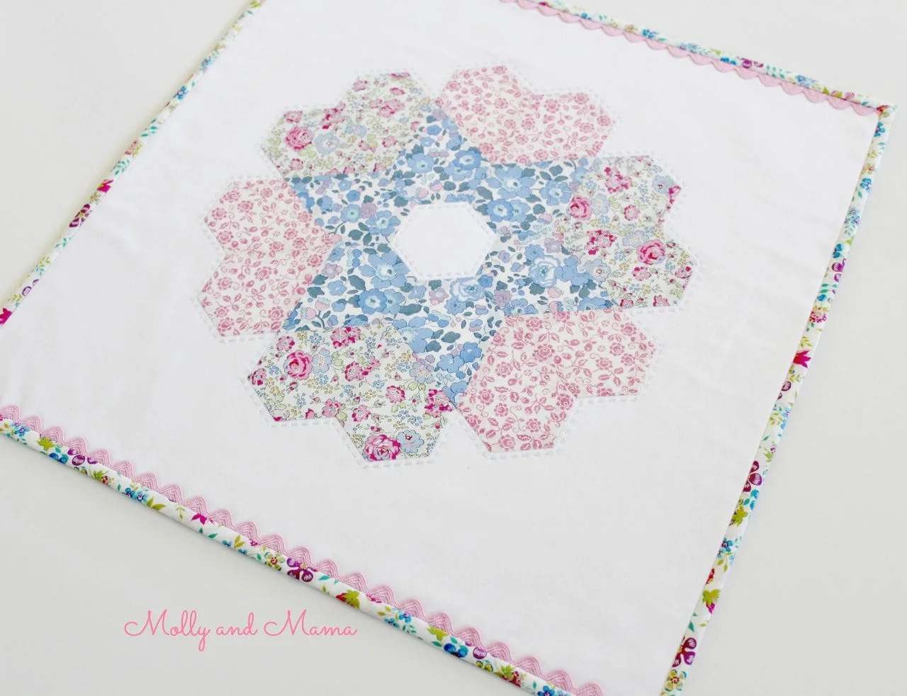 Love is in the Stars mini quilt designed by Fabric Direct