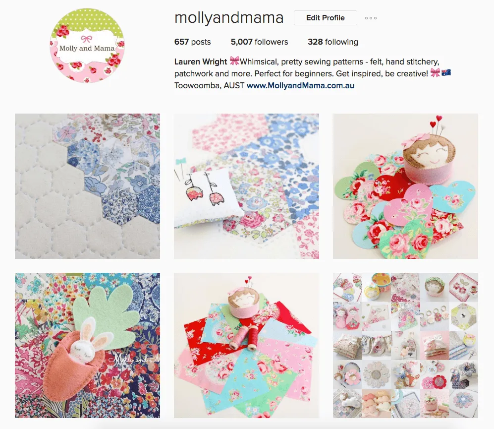 Molly and Mama on Instagram