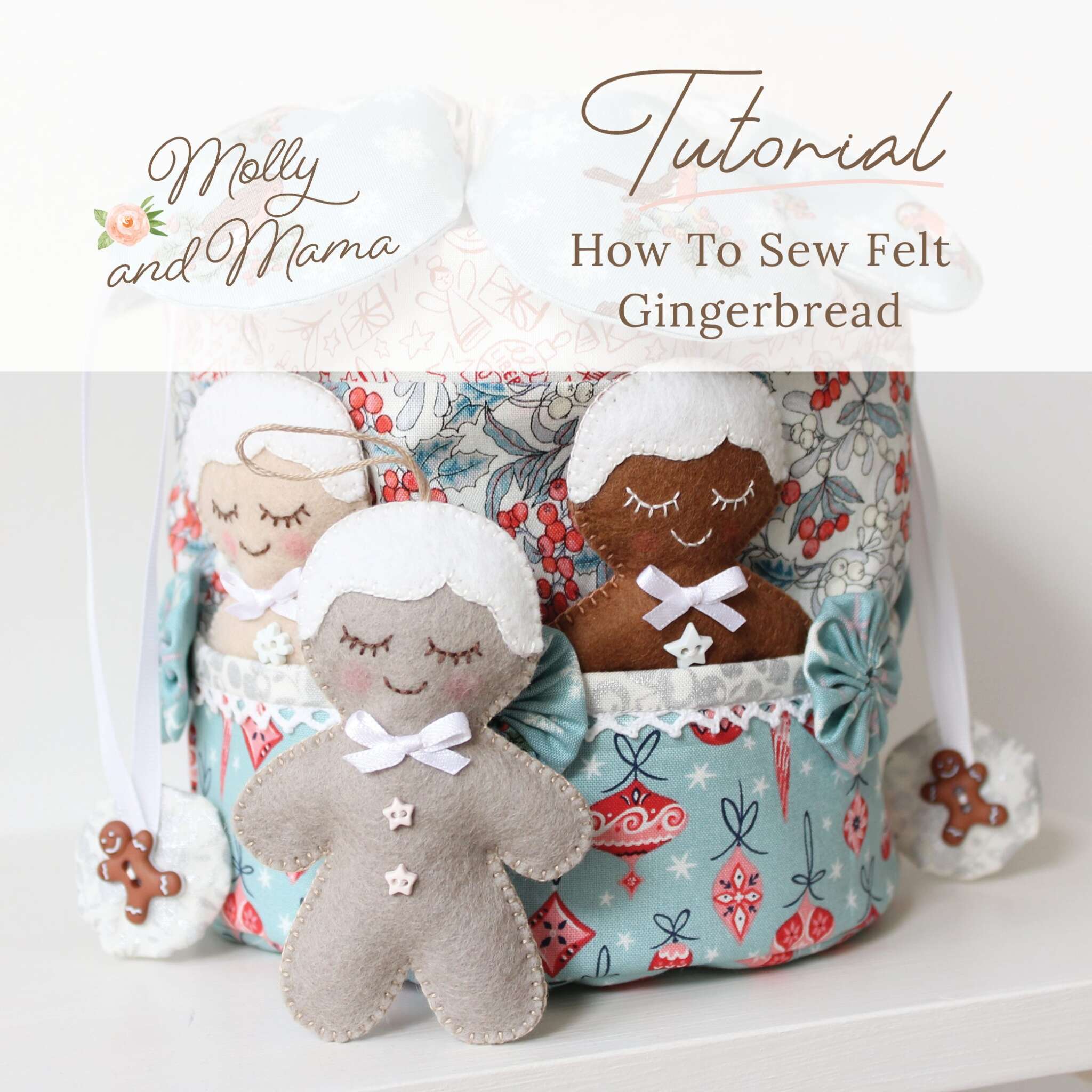 Christmas Wrapping Paper Storage Bag Tutorial by Happy Days Sewing 